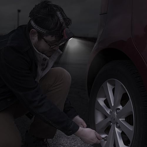 Miniatura 7 de Wakeman Outdoors - Linterna frontal LED resistente al agua, manos libres con 160 lúmenes y 2 SMD (azul)