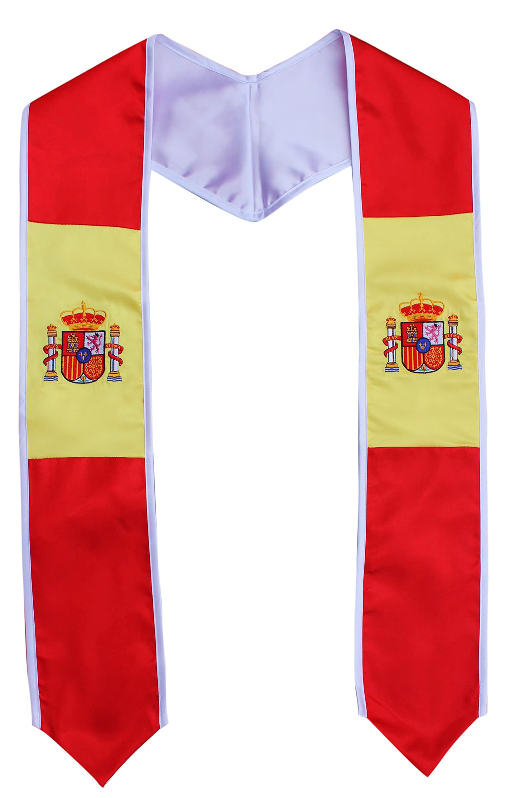 Del Mex Graduation Country Flag Stole Embroidered Sash Scarf
