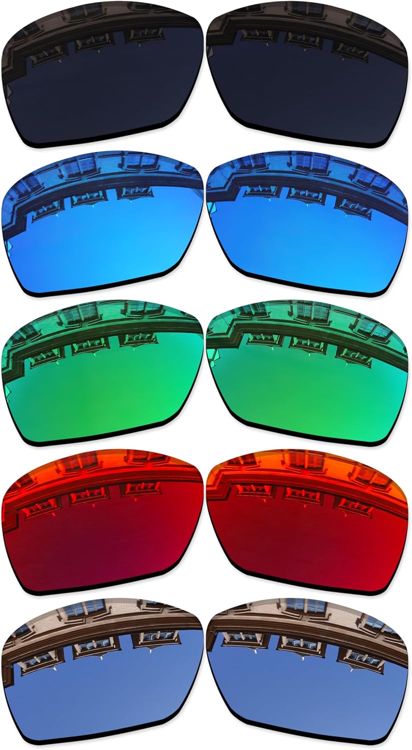 Vonxyz Set of 5 Lenses Replacement for Costa Del Mar Tuna Alley Sunglass Combo Pack