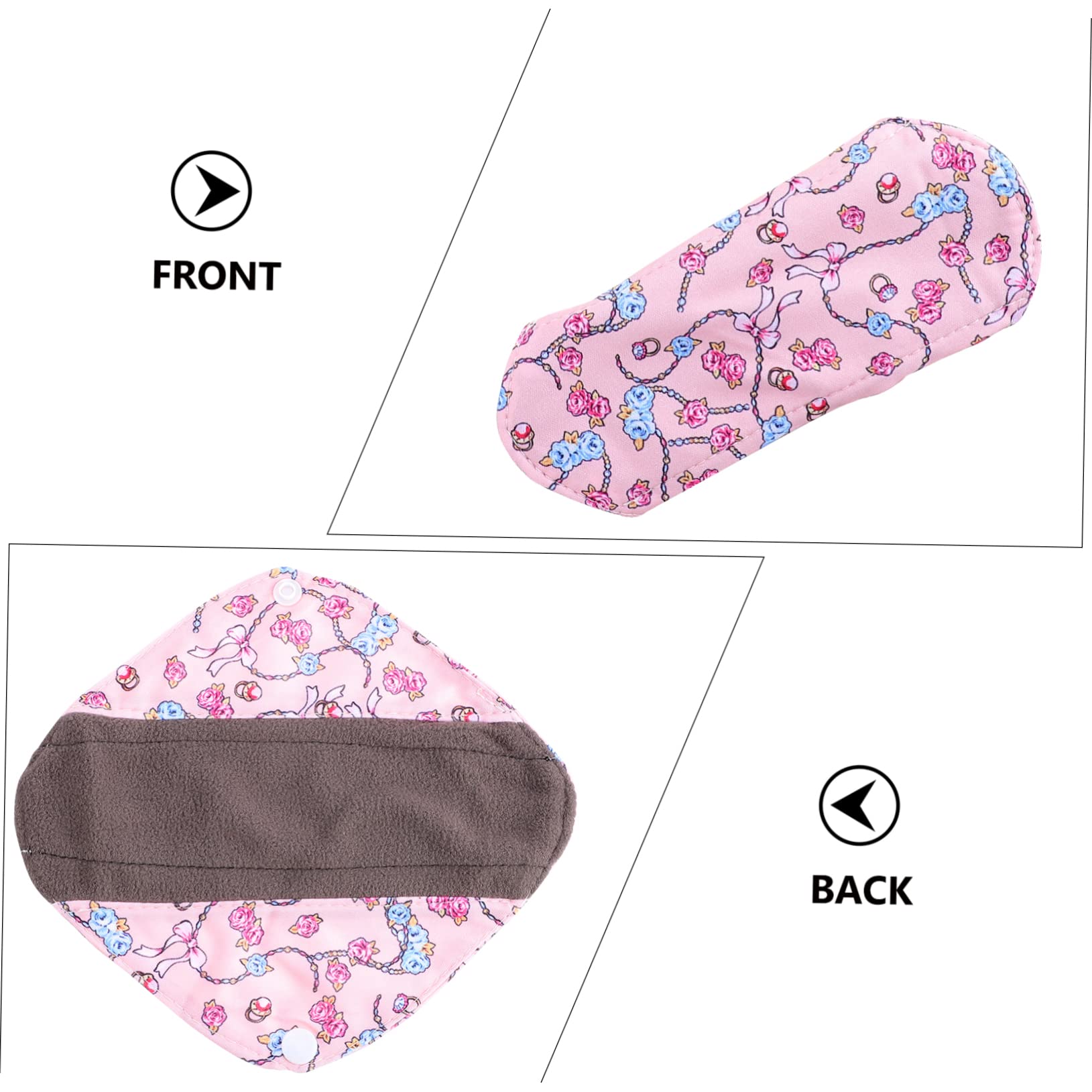 Healeved 15piezas Compresas Menstruales Reutilizables De Con Bolsa De Almacenamiento Almohadillas Sanitarias De Diseño De Botones Presión Transpirables y Ecológicas Para Abundante
