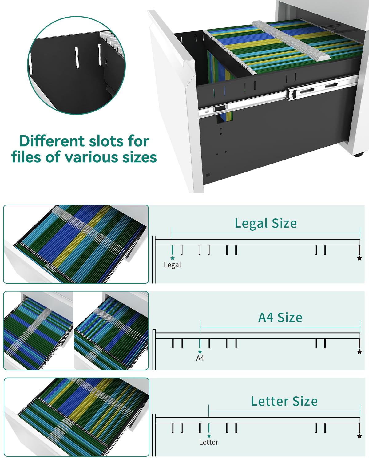 Armadio Casellario 6 Ante En.casa - Acciaio 100x90x40cm, Grigio - Foto 11