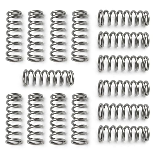 Miniatura 46 de MroMax 20Pcs Compressed Spring, 0.04" Wire Dia, 0.31" OD, 1.57" Free Length, Gray Black Spring Steel Extended Coil Compression Spring