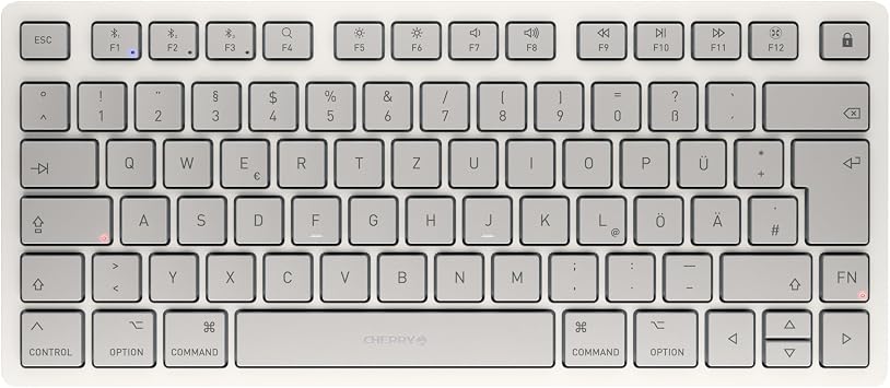 CHERRY KW 7100 Mini BT for MAC Bluetooth Keyboard DE Moonlight White