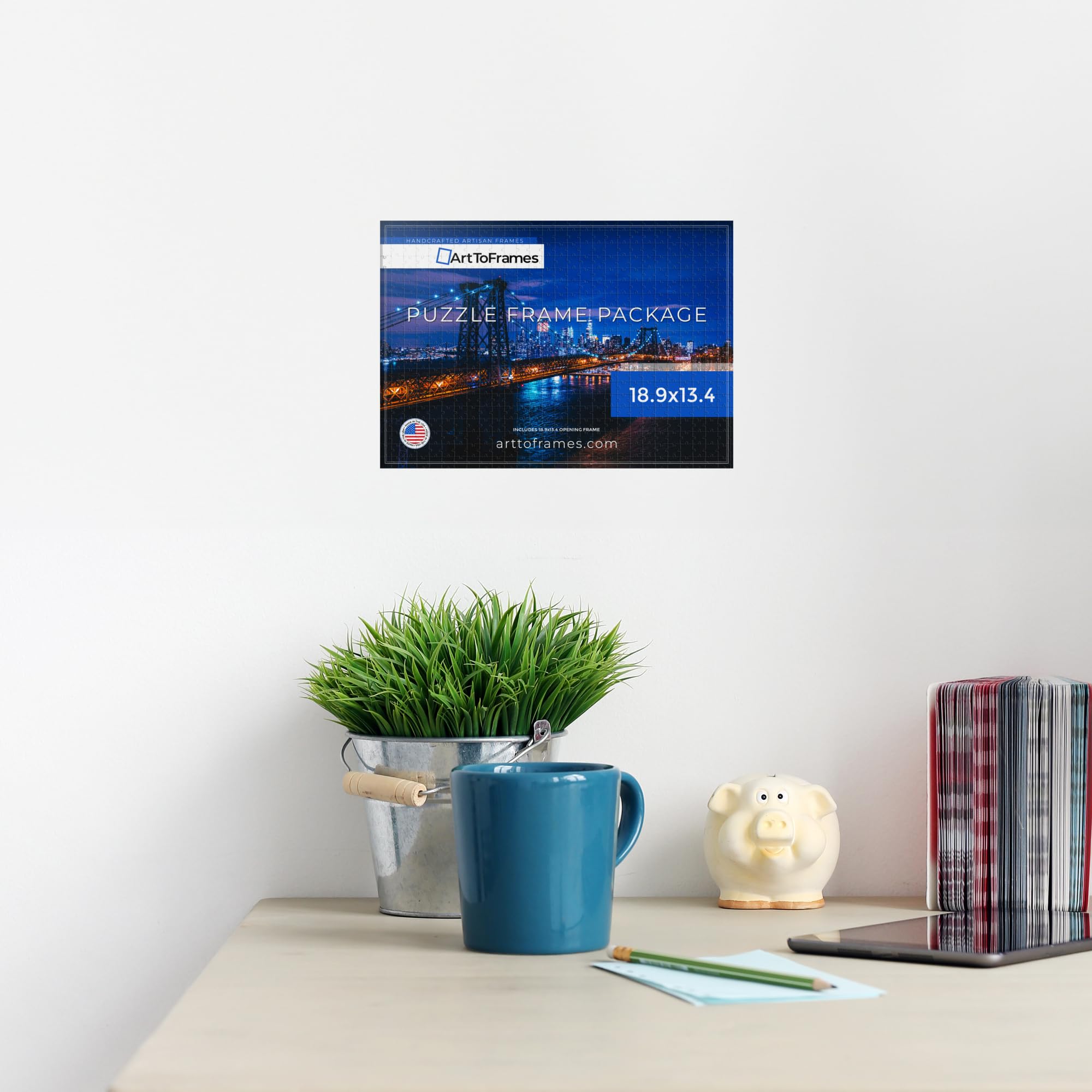 Amazon.com - ArtToFrames 18.9x13.4 INCH/48x34 CM White Frame for