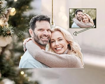 Personalized Family Name Ornaments 2025 Custom Ornament Family with Photo Acrylic Ornament Customized Gifts,Custom Decorations Keepsake Gifts for Kids,Adults,Home,Loves,Friends,Couples