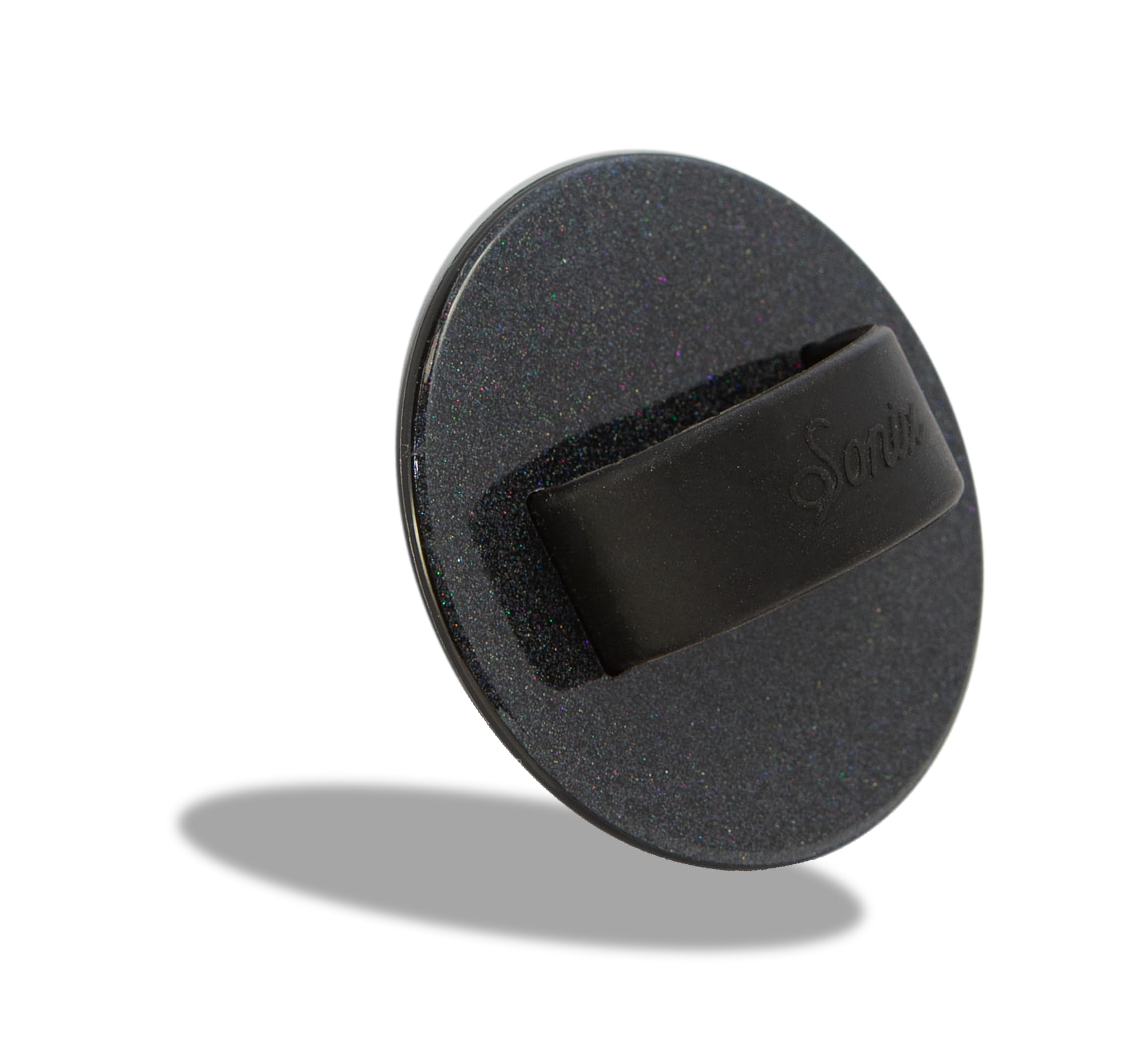 Sonix Magnetic Phone Grip, MagSafe Silicone Ring Loop Grip - Detachable Holder for Hand, Soft MagSafe Grip | Glitter Black