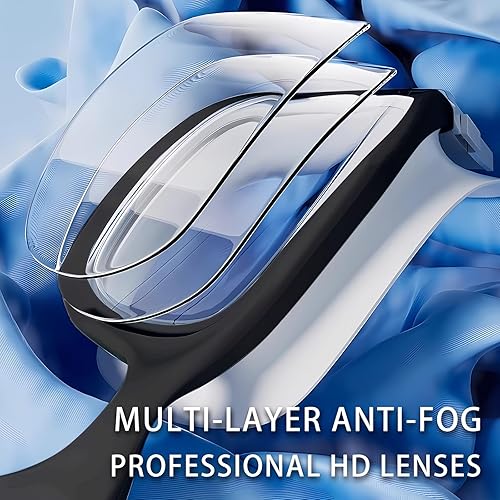 Miniatura 3 de Whale Polarized Swim Goggles, GE Anti-Fog Anti-UV Protection No Leaking Swimming Pool Goggles for Men, Women, and Youth
