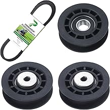 2 Pack 587973001 Idler Pulley with 587969201 Idler Pulley 580364609 Belt Replaces 581904001 580364301 for LC221A L221A L321AH HU675AWD HU700AWD HU725AWDE HU775AWD HU800AWDH Mowers