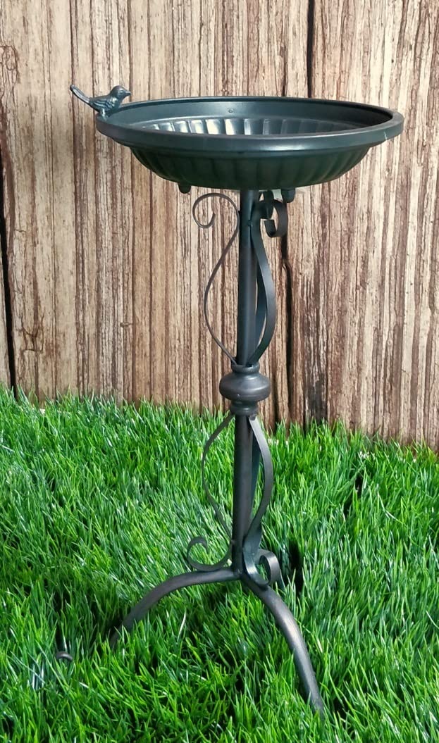 Garden Mile Vogeltränke Viktorianisch - 63cm Hohe Gartendekoration Aus Kunstharz