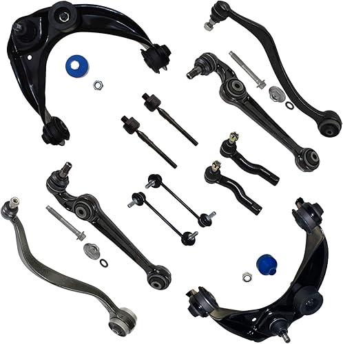 Miniatura 73 de Detroit Axle - Kit de suspensión delantera 2WD para Ford F-150 2004-2005, 2 brazos de control superiores, 2 rótulas inferiores, 2 barras