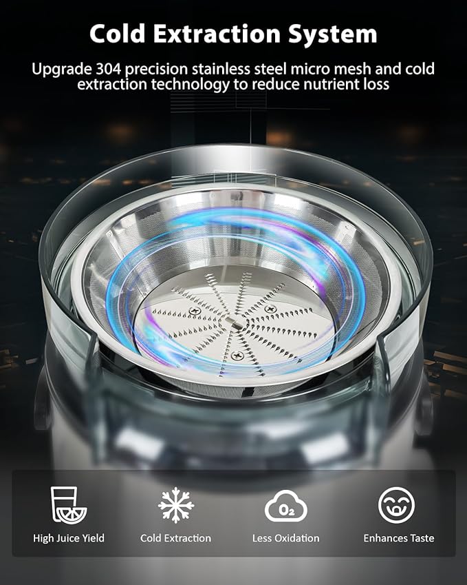 Extractor de Jugos Centrífugo Digital 6 Velocidades Boca Anc miniatura 3