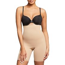 Montelle Womens Plus Size Body Shaper Strapless Thigh Shorts Shapewear Firm Tummy Control Waist Slimmer