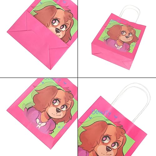 Miniatura 2 de Kamisato Ayato 12 bolsas de regalo para perros, bolsas de dulces de anime, bolsas de regalo de dibujos animados, suministros de fiesta de cumpleaños