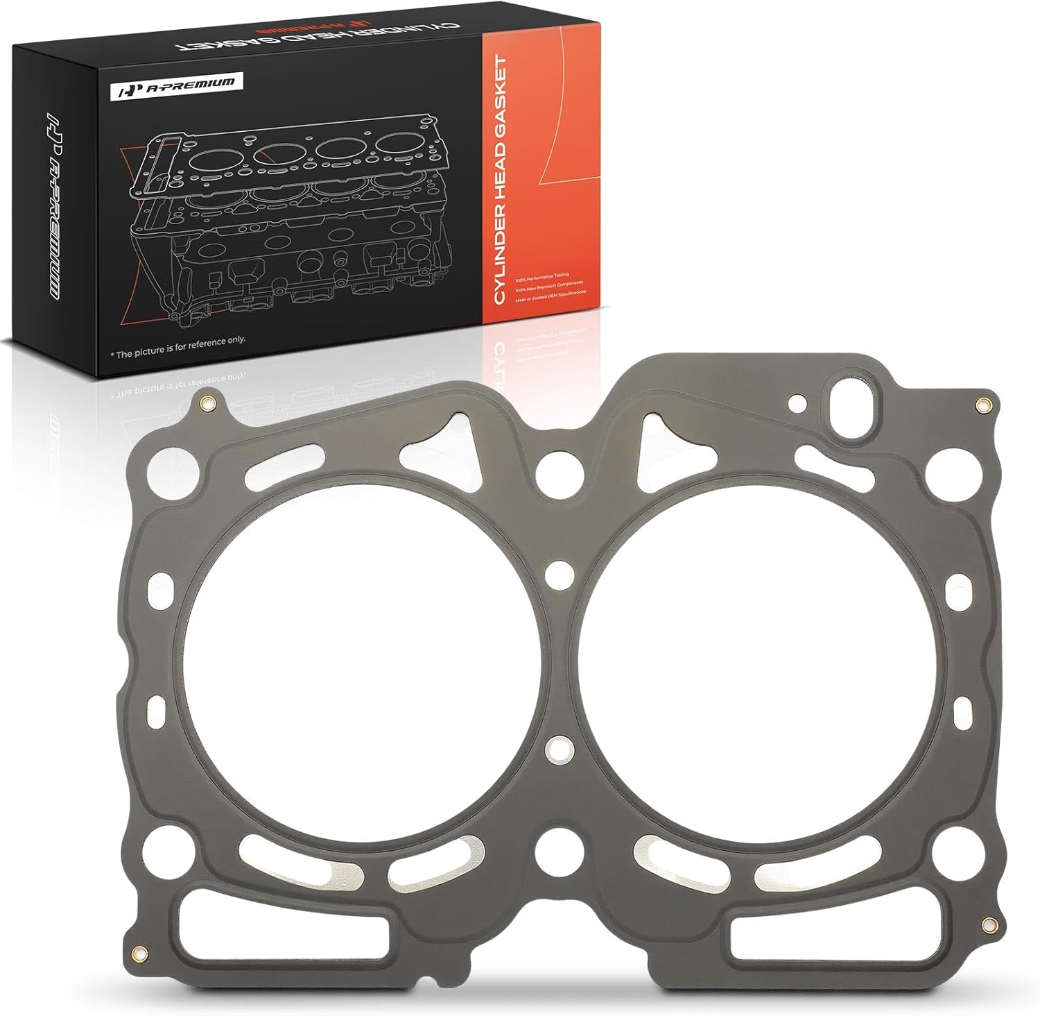 A-Premium H4 Left or Right Engine Cylinder Head Gasket Compatible with Subaru Outback 00-09 2.5L, Forester 99-10 2.5L, Impreza 98-11 2.2L 2.5L, Legacy 98-09 2.2L 2.5L, Baja 03-06 & Saab 9-2X 05-06