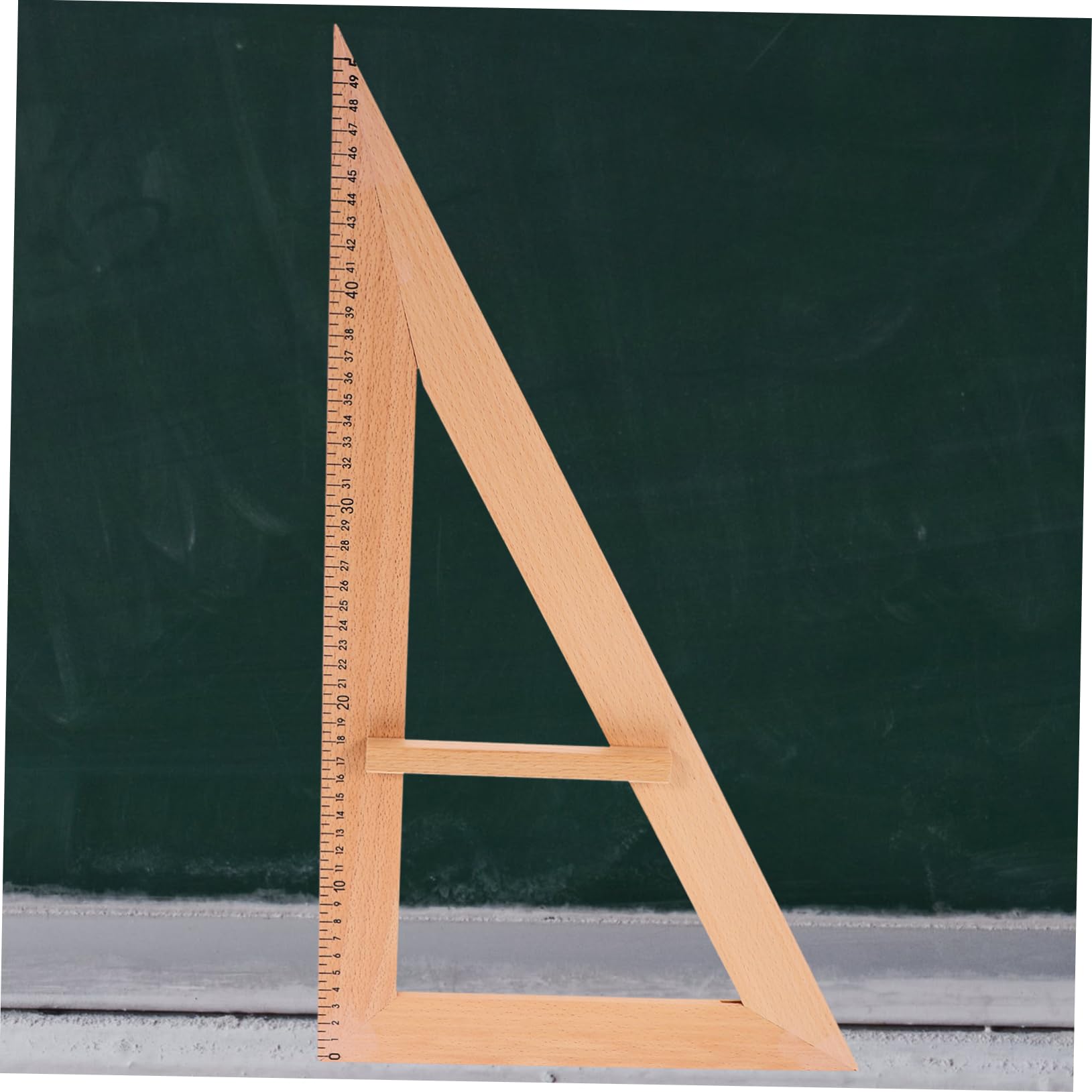 Tofficu 3stücke Holz-messwerkzeug Geometrie-dreieck Für Lehrer Und Schüler Präzises Messlineal Aus Hartholz Für Unterricht Und Kreative Projekte