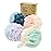Spongentle Dual Texture Deep Cleansing Loofah Sponge for Radiant Skin, Pack of 4, Bath and Shower, Exfoliating Body Scrubber, Beautiful Colors for Women and Men