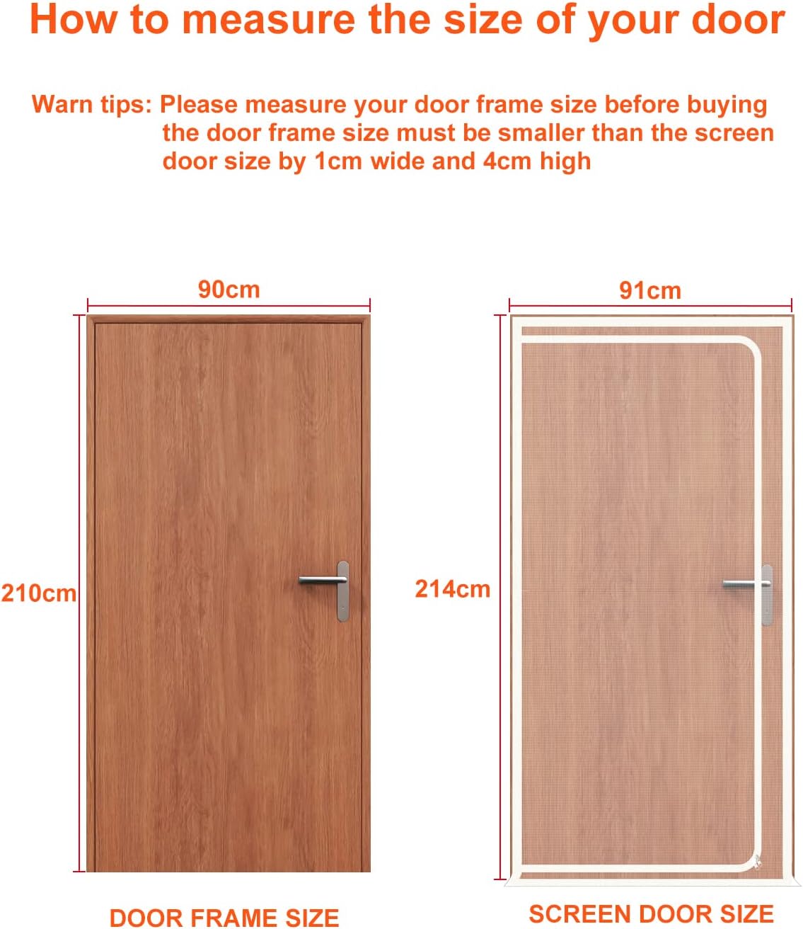 SHRRL Reinforced Cat Screen Door, Heavy Duty Pets Proof Screen Door with Zipper, Prevent Dogs Cats Running out from Home - Image 3