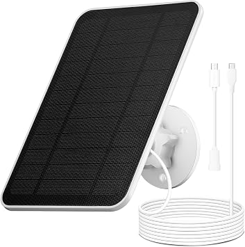 Solar Panel for Security Camera,4W Solar Charger for Security Cameras