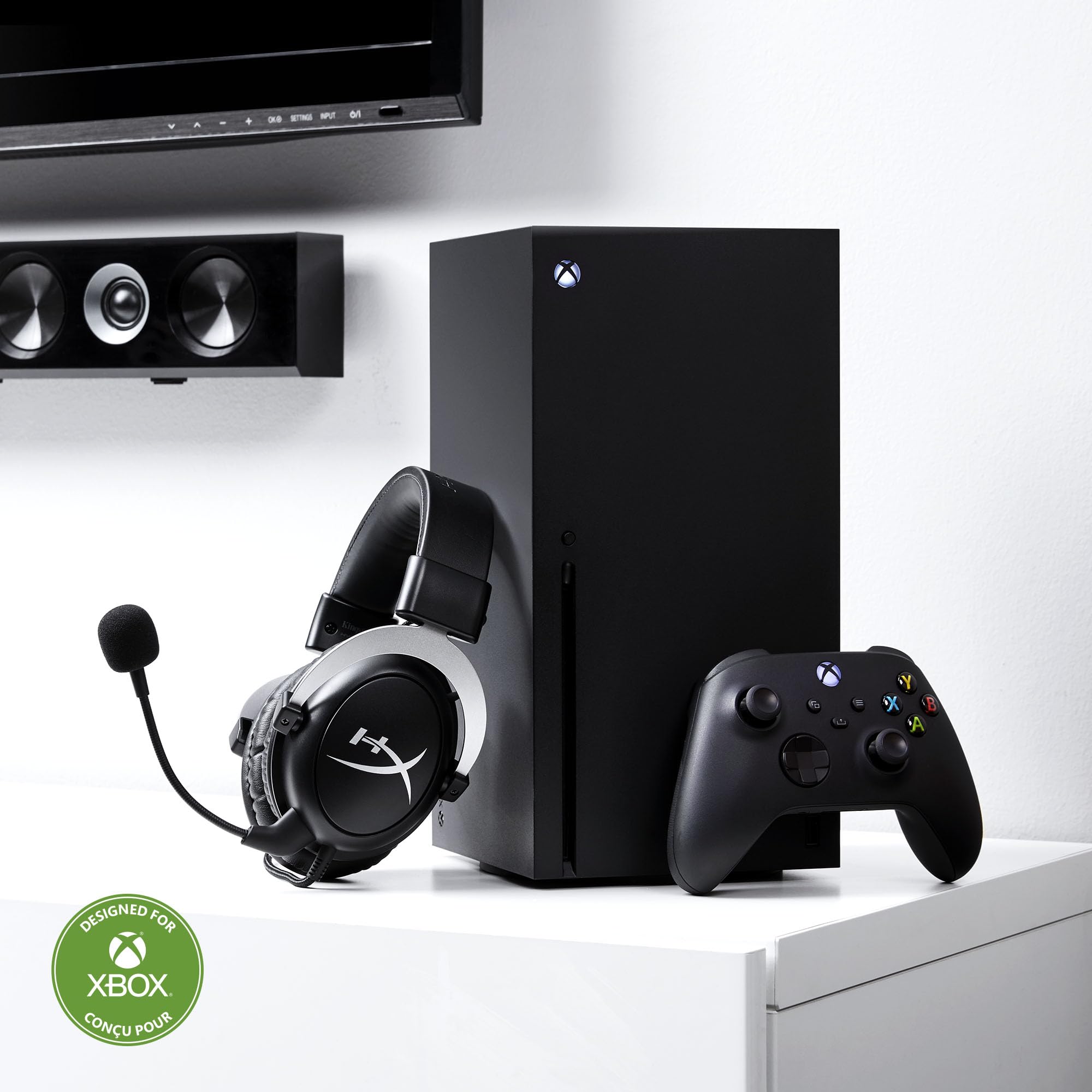 HyperX CloudX – Offiziell lizenziertes Xbox-Gaming Kopfhörer, Kompatibel mit Xbox One und Xbox Series X|S, Memory-Schaum, Abnehmbares Mikrofon mit Rauschunterdrückung, Schwarz
