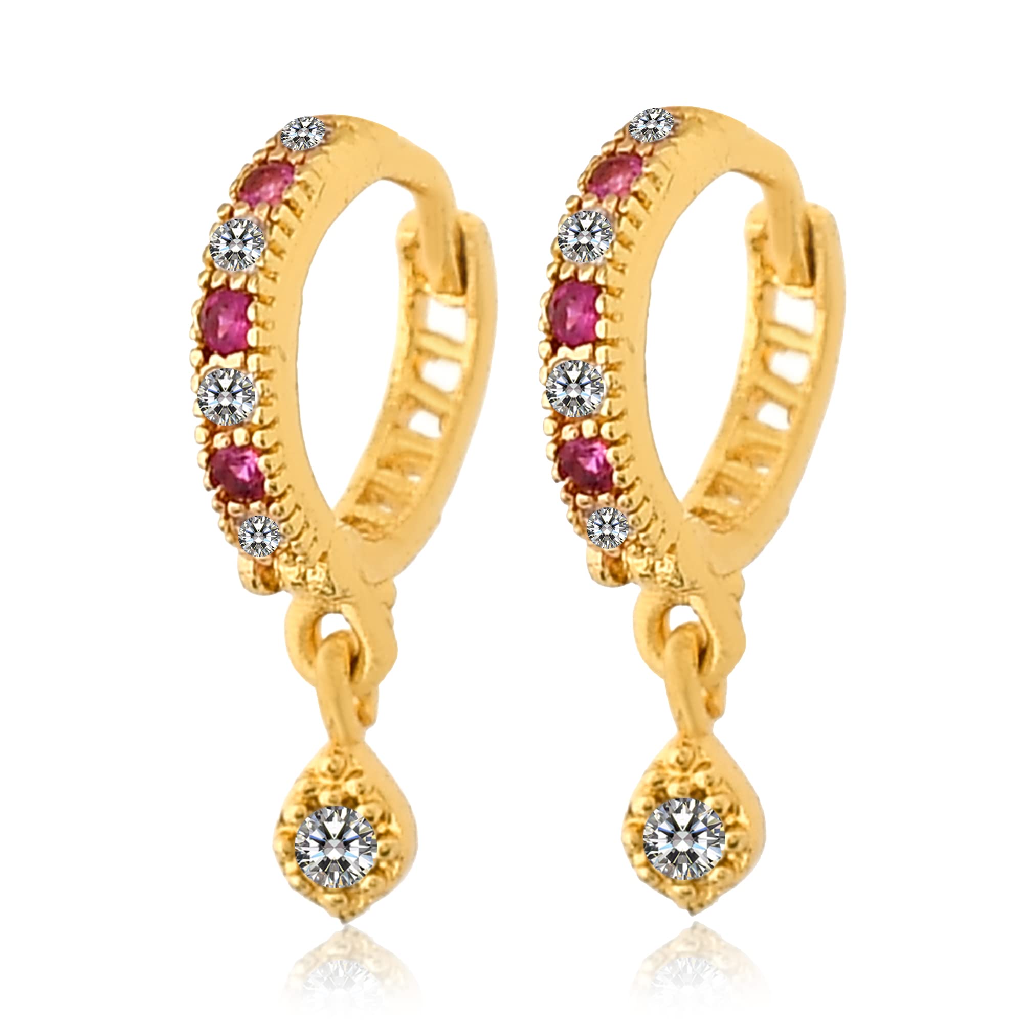Twinkling New Fancy Nose Pins & Nose Ring & Earring Gold-Plated White Ad Studded Nose Pins For Women And Girl (Pack Of 2) (B0C1CSCK6F) Amazon Price History, Amazon Price Tracker