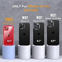 Vista 484 de Miracase - Funda magnética para iPhone 13 Pro Max de 6.7 pulgadas (compatible con MagSafe), transparente, completo, protector de pantalla de vidrio