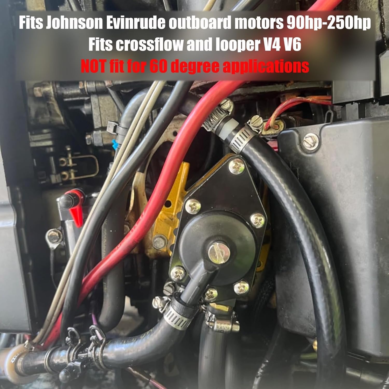 5007420 VRO Fuel Pump, Fits Johnson Evinrude VRO Oil Injection Conversion Fuel Pump Kit, for 5007420 5007422 Outboard Motor 90hp-250hp V4 V6 Looper, Replaces 4-7359 1399-07359