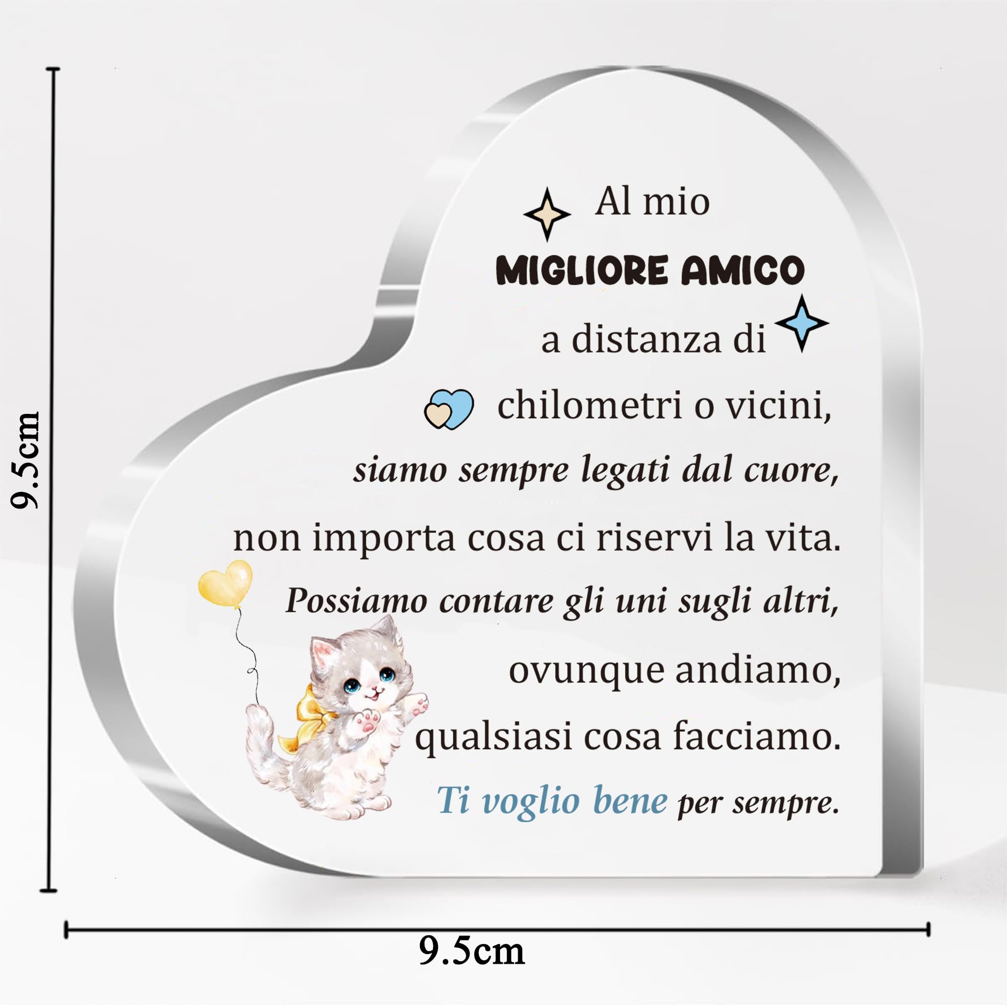 JMIMO Targa In Acrilico Con Scritta 'I Am As Lucky As Can Be Because The Best Nan In The World Belongs To Me' - Regalo Per Nonna