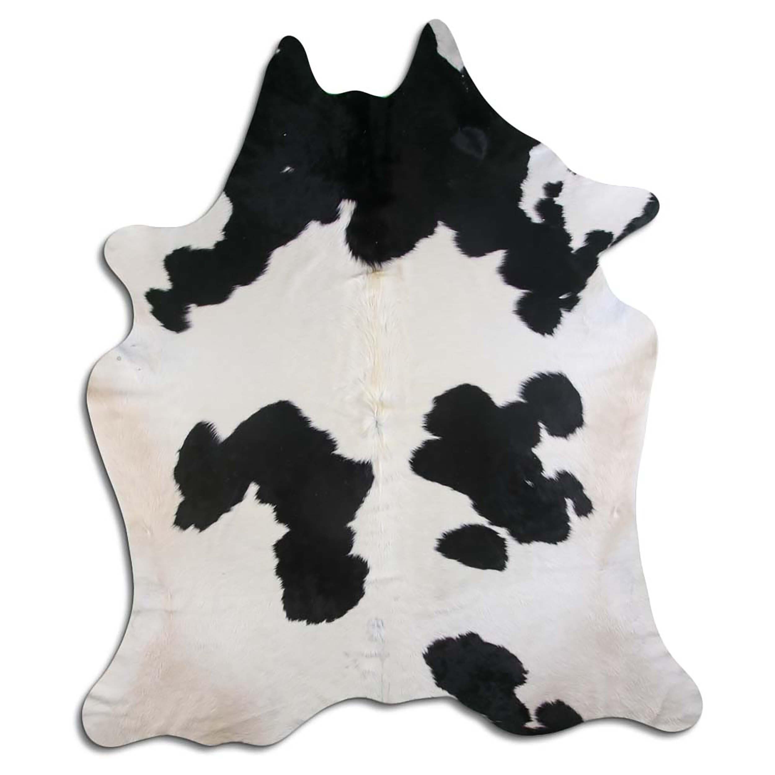 Tapis en Peau de Vache de qualité supérieure - Noir et Blanc - Produit Naturel Unique en provenance d'Amérique du Sud - Peau de Vache véritable