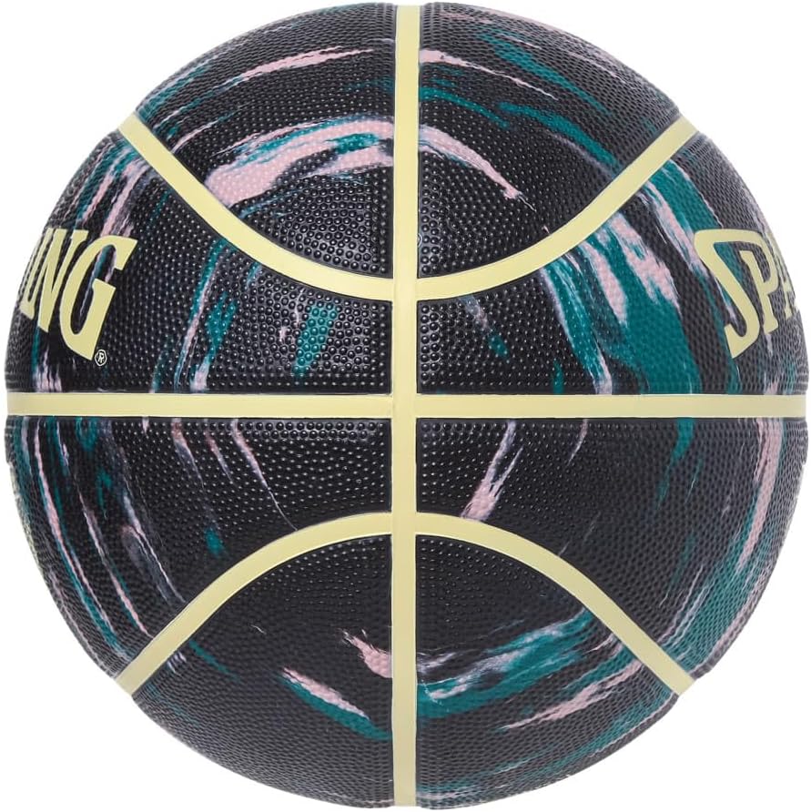 Spalding 85-361J Basketball Marble Taupe x Lemon No. 6 Ball