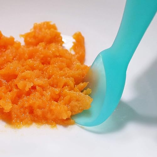 Miniatura 4 de ChooMee Cucharas de silicona para bebés  Más de 4 meses, destete y alimentación automática para bebés de primera etapa  Cuchara suave con mango
