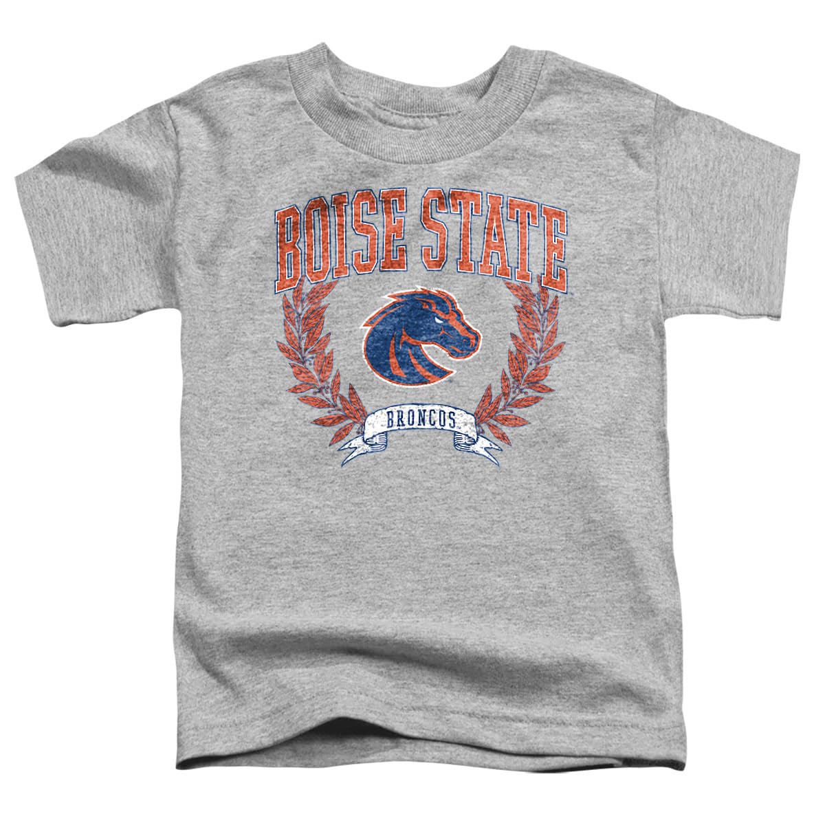 LOGOVISION Boise State University Laurels Dark Kids T Shirt (2) for Toddler Boys and Girls, Athletic Heather