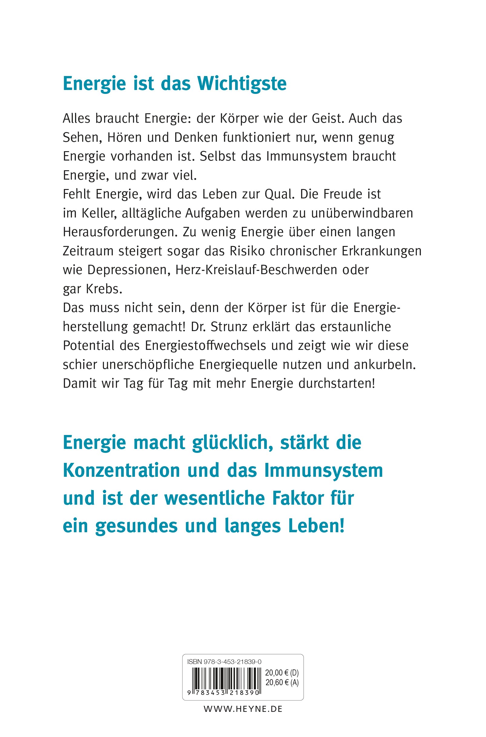 Lebensenergie: Das Wunder des Energiestoffwechsels. Alles über Erschöpfung, Dauermüdigkeit und Fatigue – und wie wir sie besiegen - EXTRA: Was gegen Long-Covid hilft!