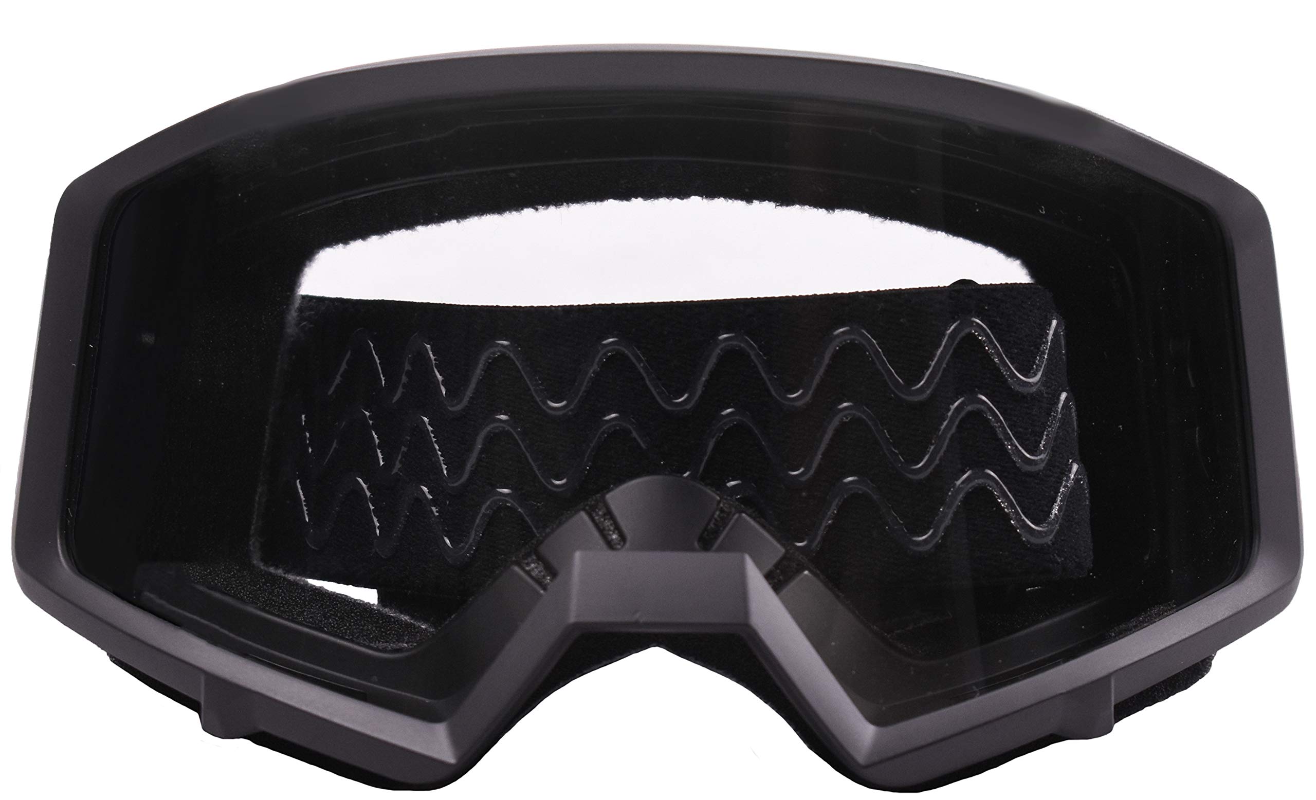 Typhoon Motocross Goggles Dirt Bike ATV Goggles Motorcycle Off Road Unisex Adult and Youth - Matte Black