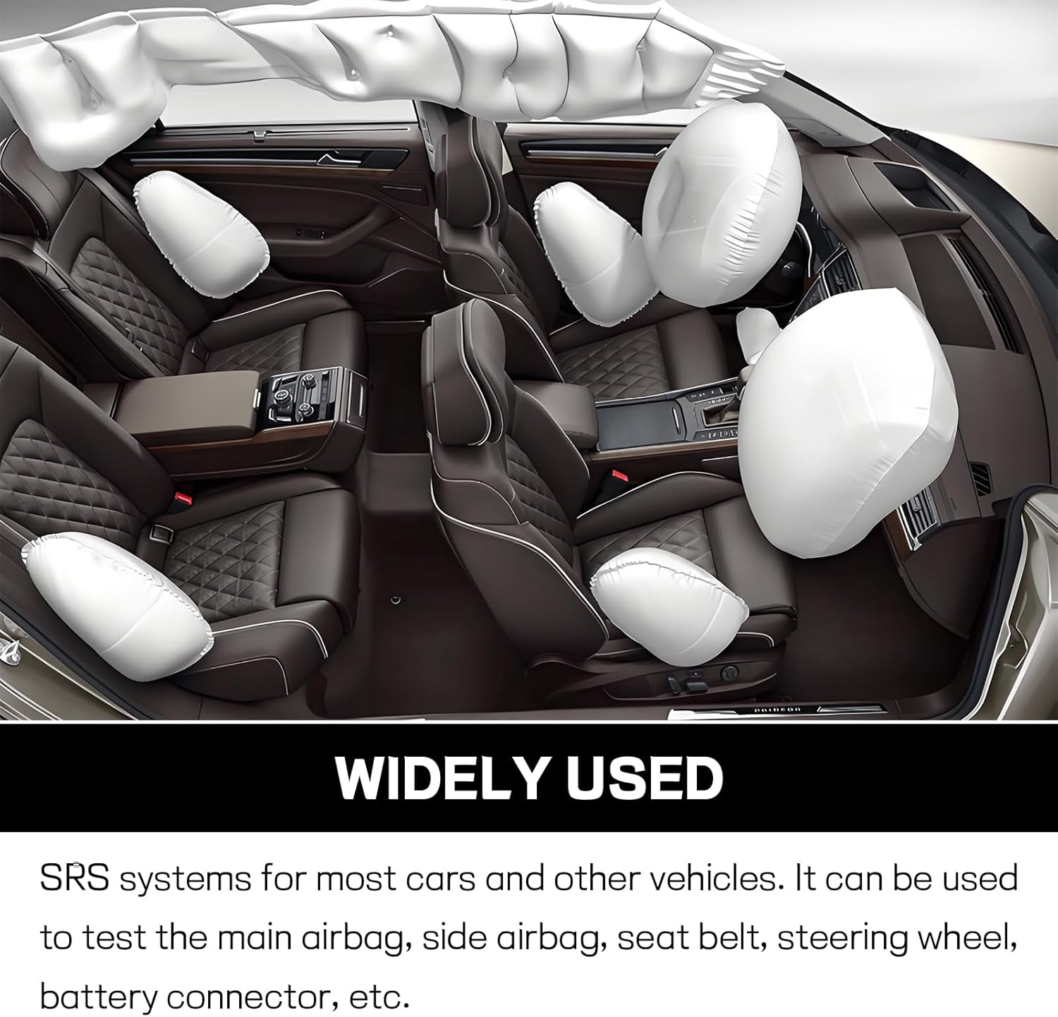 4PCS Car SRS Airbag Simulator Tester, Airbag Bypass Resistor Car Diagnostic Tool, Air Bag Diagnostic Scanner Testing Instrument, Universal Vehicle Fault Finding and Repair Tool