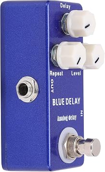 MOSKY BLUE Delay Analog Delay Effect Pedal for Guitar with TRUE Bypass and Effectors Knobs