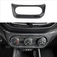 Vista 2 de YOUTOOCAR Cubierta de panel de botón de aire acondicionado interior con patrón de fibra de carbono compatible con Chevy Trailblazer 2020-2023