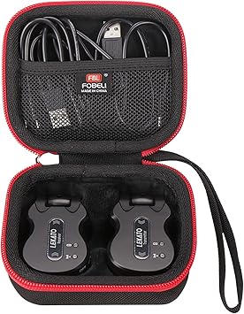 FBLFOBELI Hard Storage Case for LEKATO 5.8 Wireless Guitar System Wireless Audio Electric Guitar Transmitter Receiver