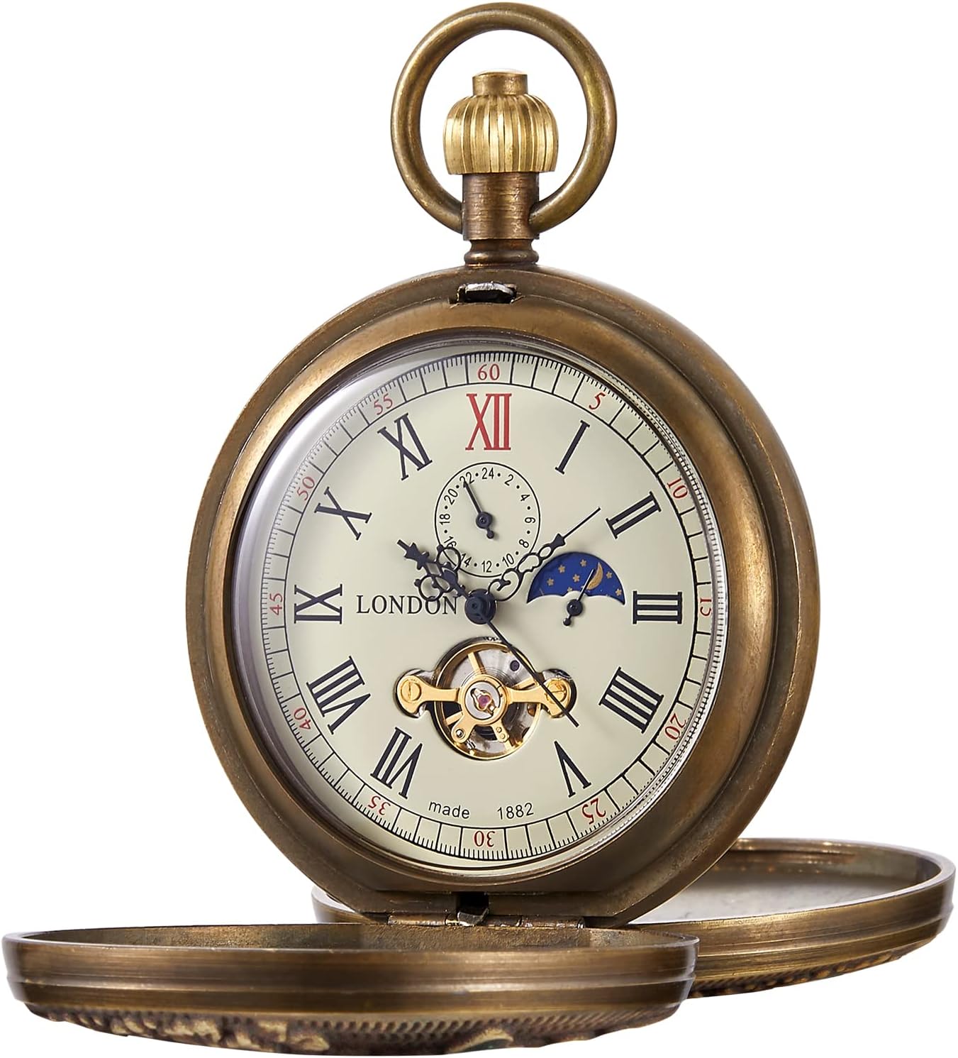 Reloj de bolsillo mecánico único para hombre, Mexico Ubuy