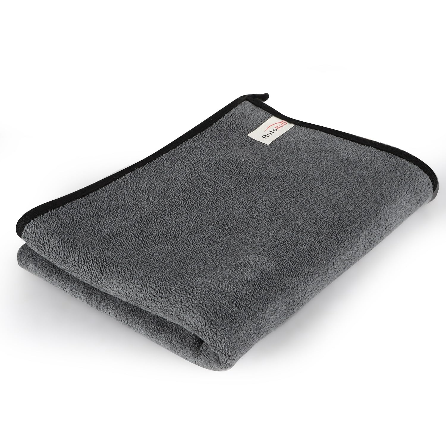 Auto Hub 90x60 cm Microfiber Cloth for Car - Ultra Soft - Suede Edges & Dual Sided Microfiber Cloth - Lint & Streak Free Car Cleaning Cloth - Multipurpose Car Wash Cloth for Drying-1pc,Grey-image-10