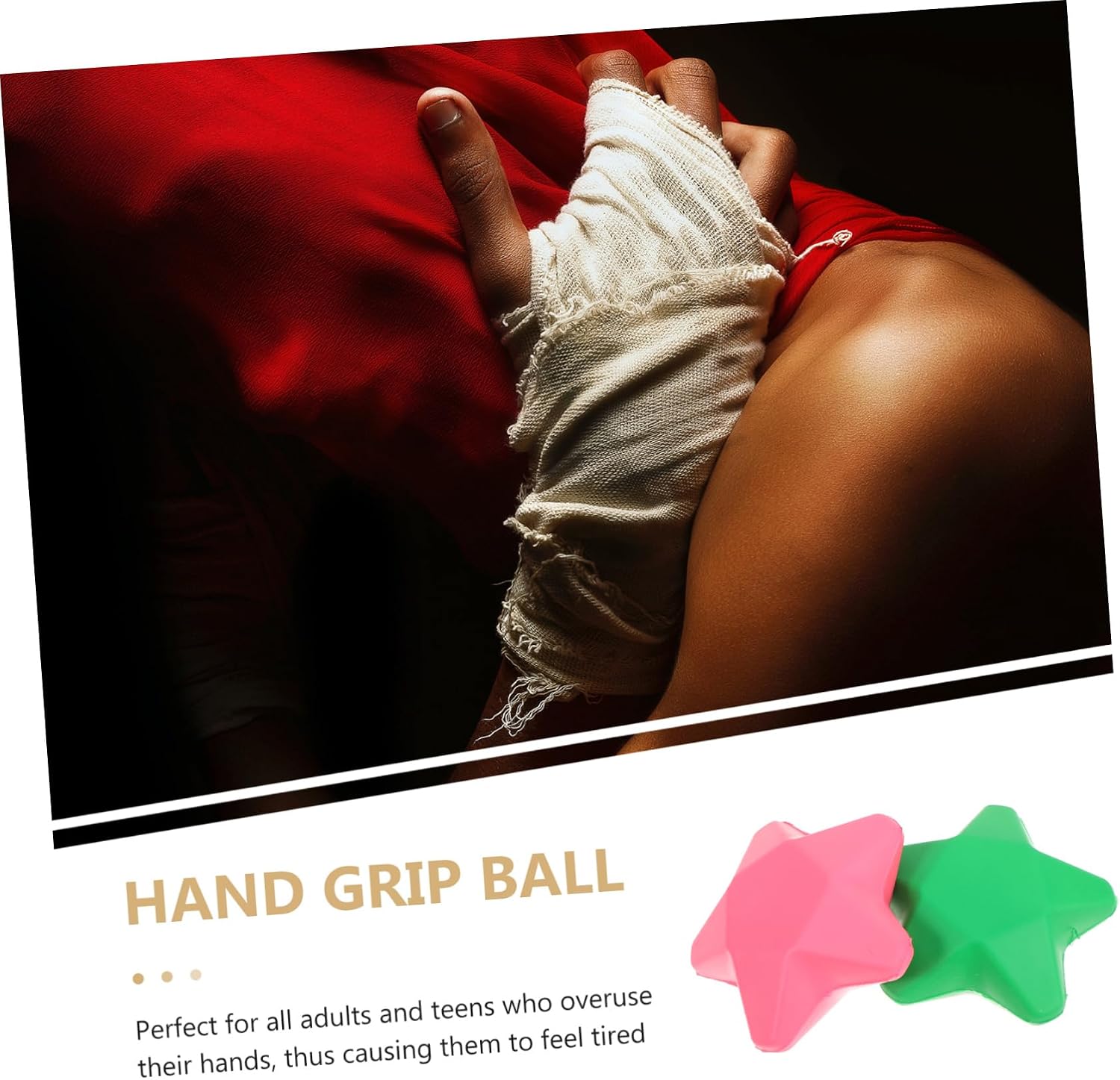 4Pcs Hand Grip Balls Star Shaped Hand Exercise Strength Trainer for Finger Flexibility Joint Relief Portable for Muscle Tension Stress Reduction