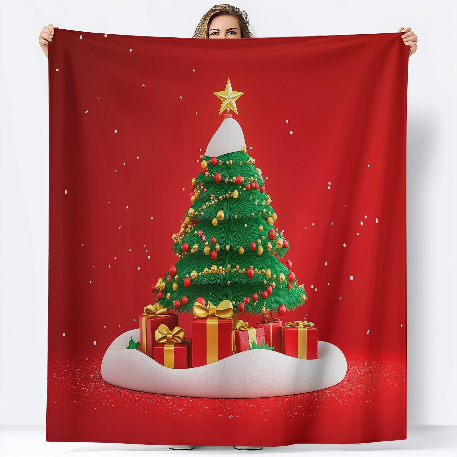 Przytulny koc 180 x 200 cm, ciepły koc do mieszkania, koc dziecięcy, narzuta na kanapę, koc polarowy, jako narzuta na sofę, łóżko, dekoracja pokoju, czerwony