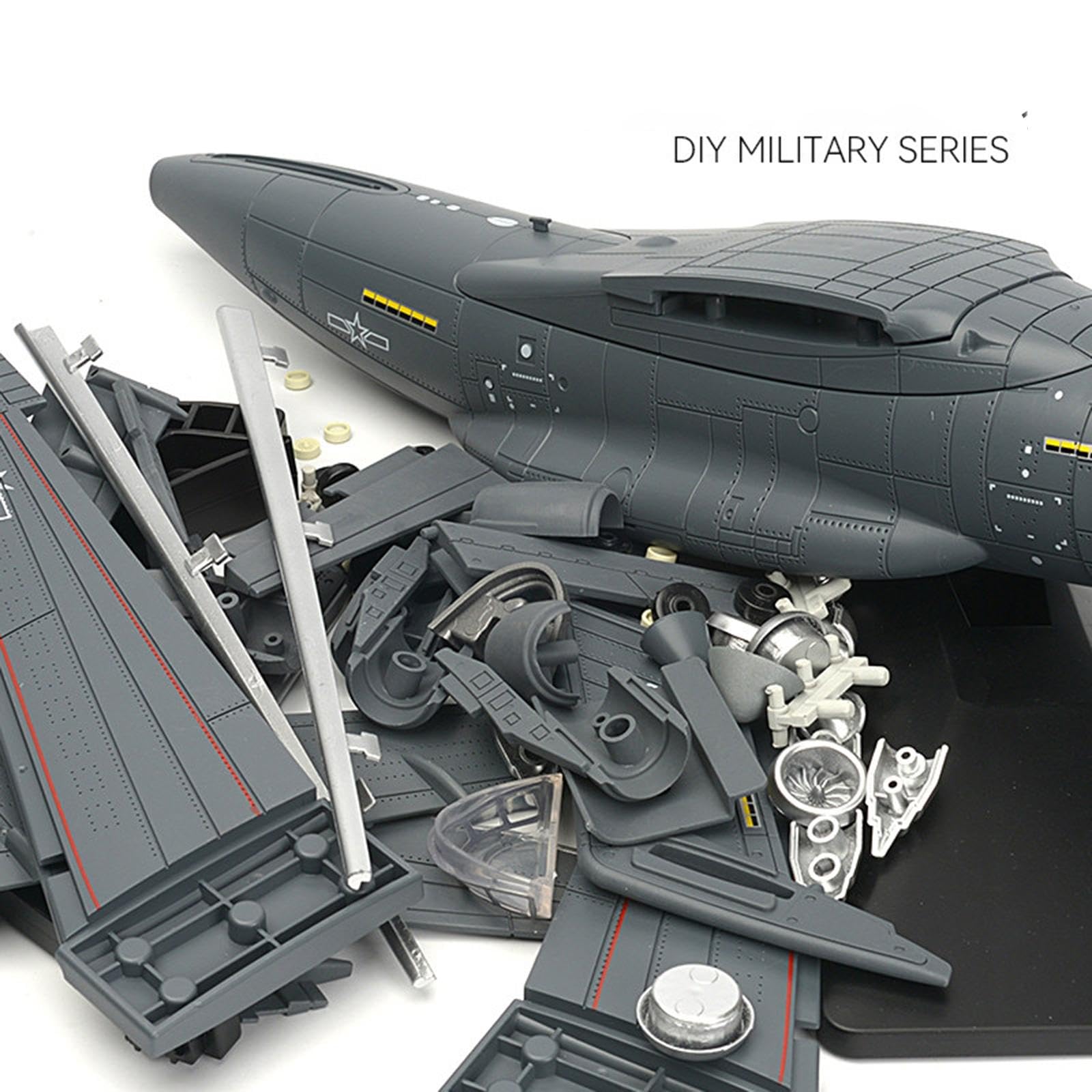 Perfeclan Kit de construcción de Modelo de avión de Transporte a Escala 1/100 para entusiastas de colección de Bloques de construcción para oficinas,