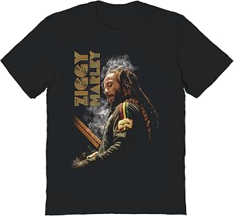 2Bhip Ziggy Marley Smoke Portrait T Shirt Reggae Rock Graphic Tee