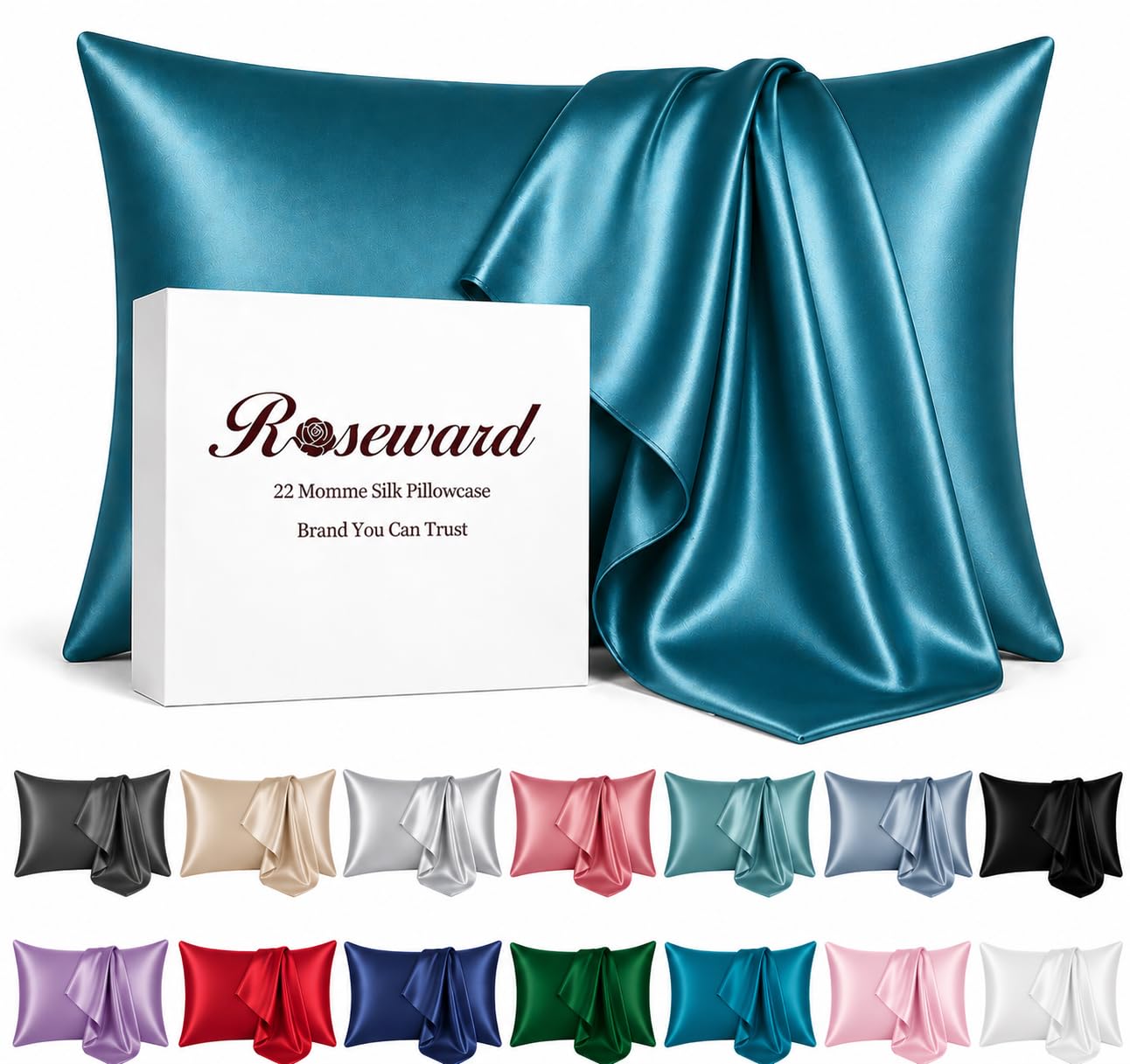 ROSEWARD USA Made Silk Pillowcase
