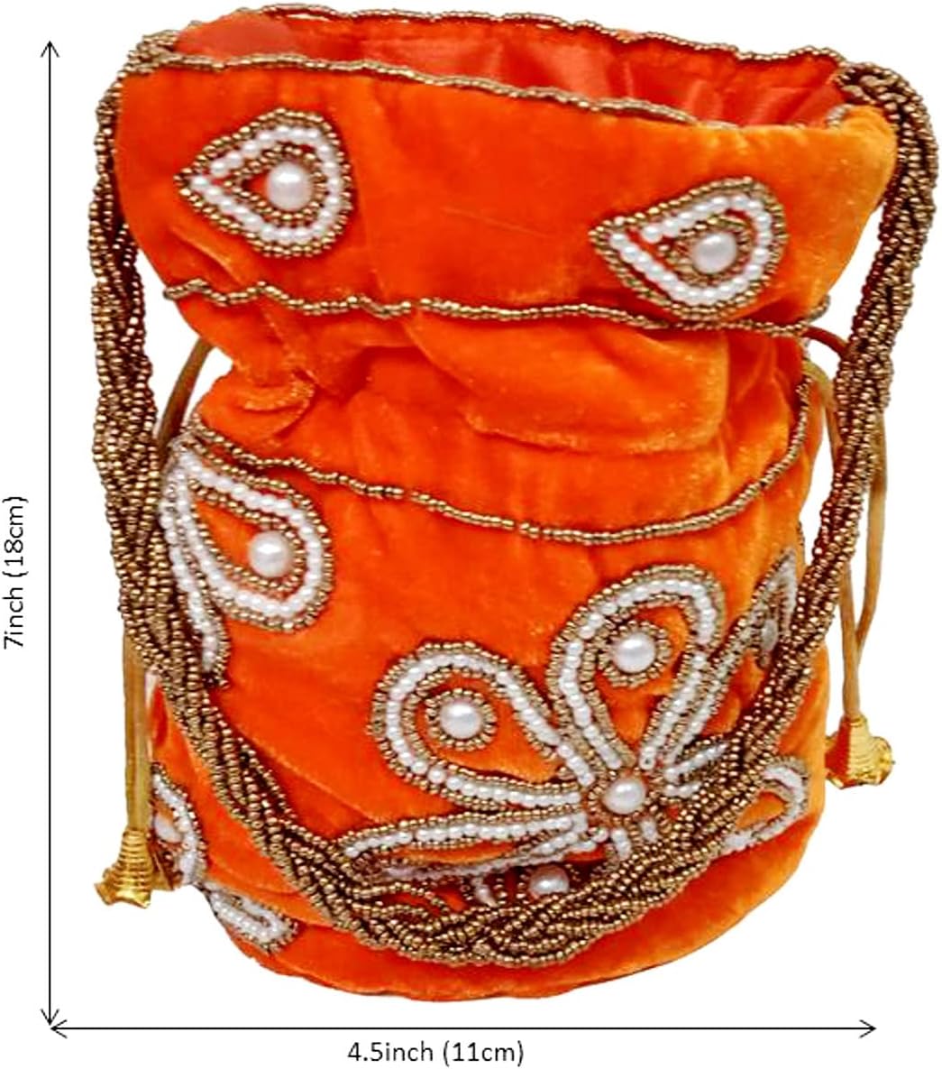 Purpledip Potli Bags Drawstring Purse (Potli02$)