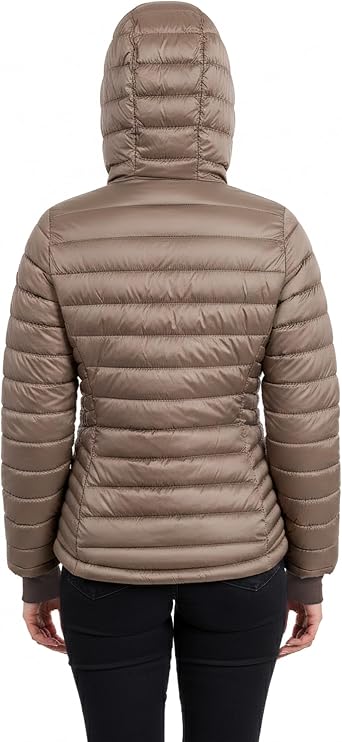 Tommy Hilfiger womens Lightweight Packable Puffer Jacket With Hood & Bag