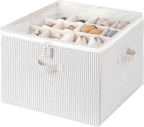 Miniatura 14 de StorageWorks Organizador de zapatos para armario, se adapta a hasta 24 pares, contenedores de almacenamiento de zapatos con divisores ajustables