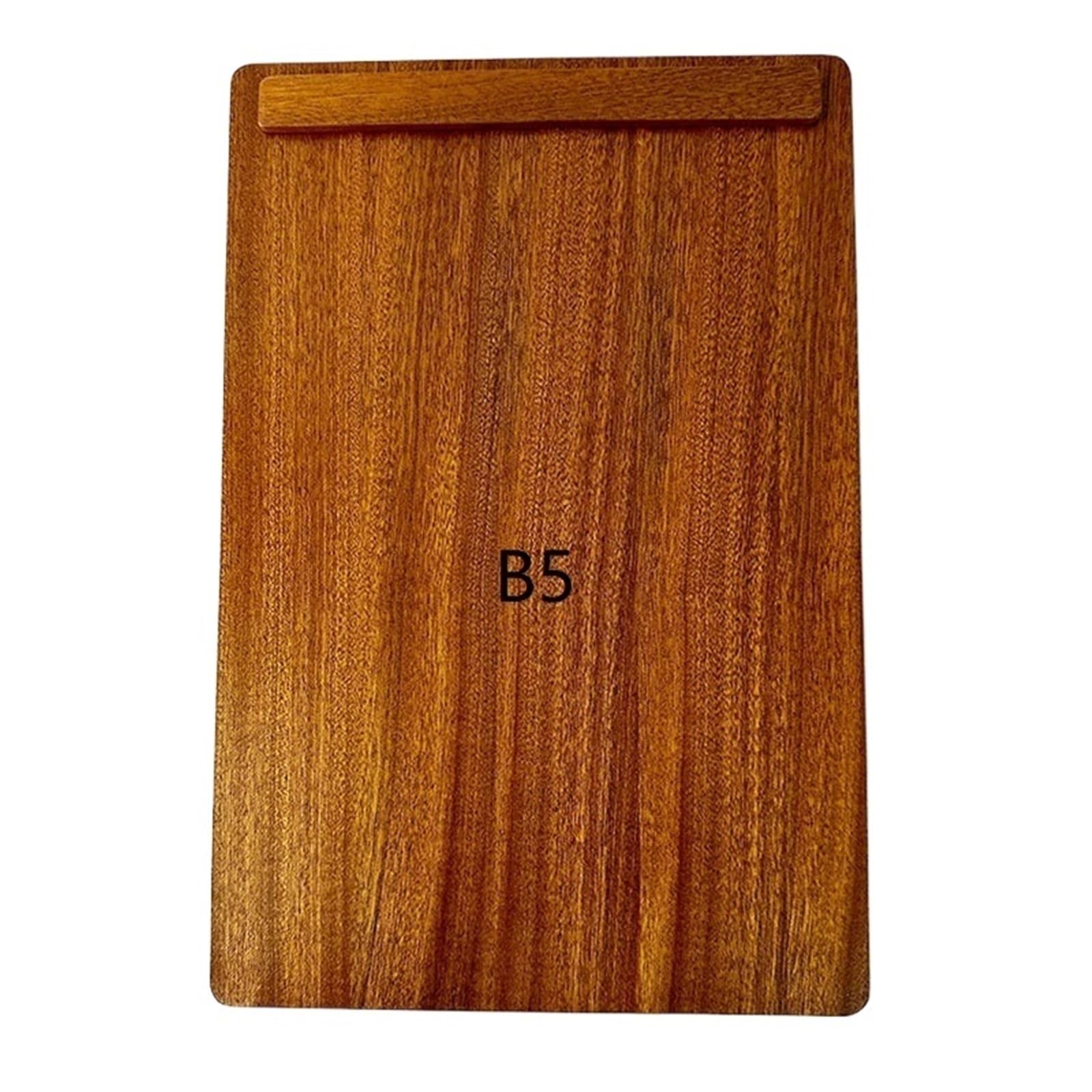 Klemmbrett aus Holz Massivholz Klemmmappe für A4 Schreibblock, Vintage Design, ideal für Café und Restaurant-Menüs, langlebig und stilvoll