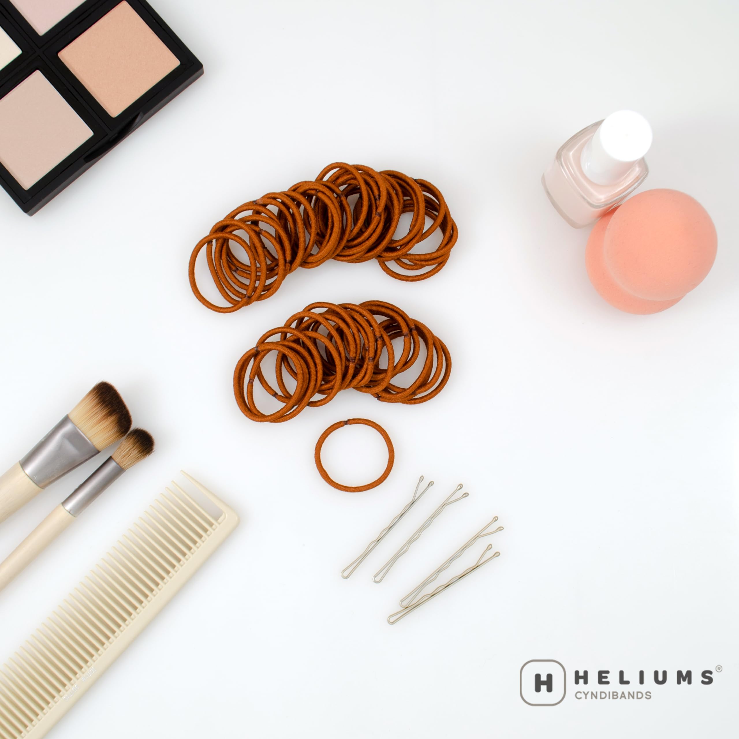 Amazon.com : Heliums Small Hair Ties - Copper - No Damage  display picture 1