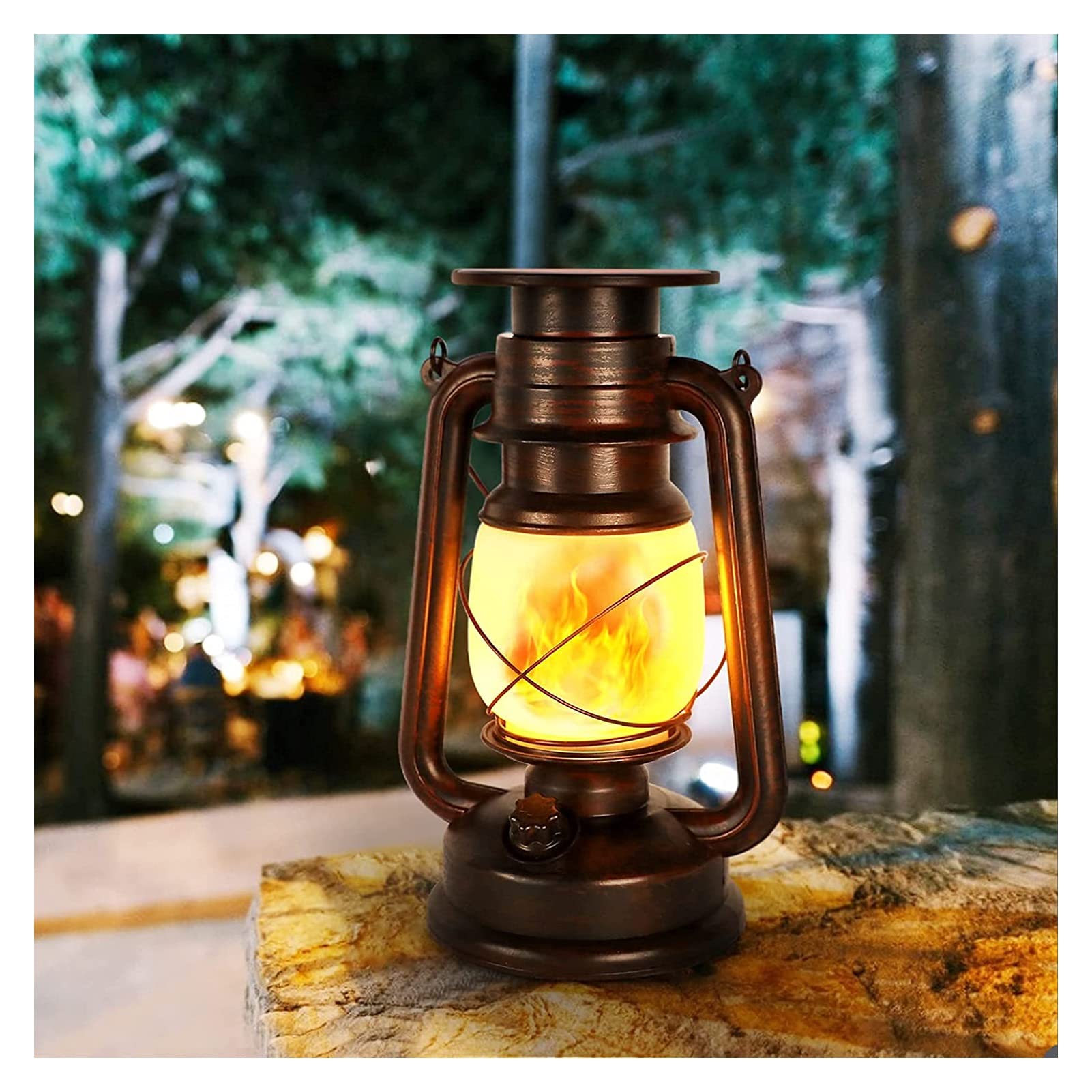 Amazon.com: Solar Lantern Vintage LED Lantern Dancing Flickering